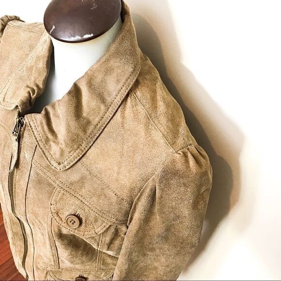 𝅺tan Genuine Leather Jacket - Picture 10 of 14